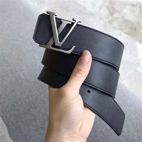 mens black lv belt|louis vuitton men's belts black.